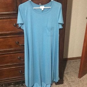 Blue Carly dress by Lularoe